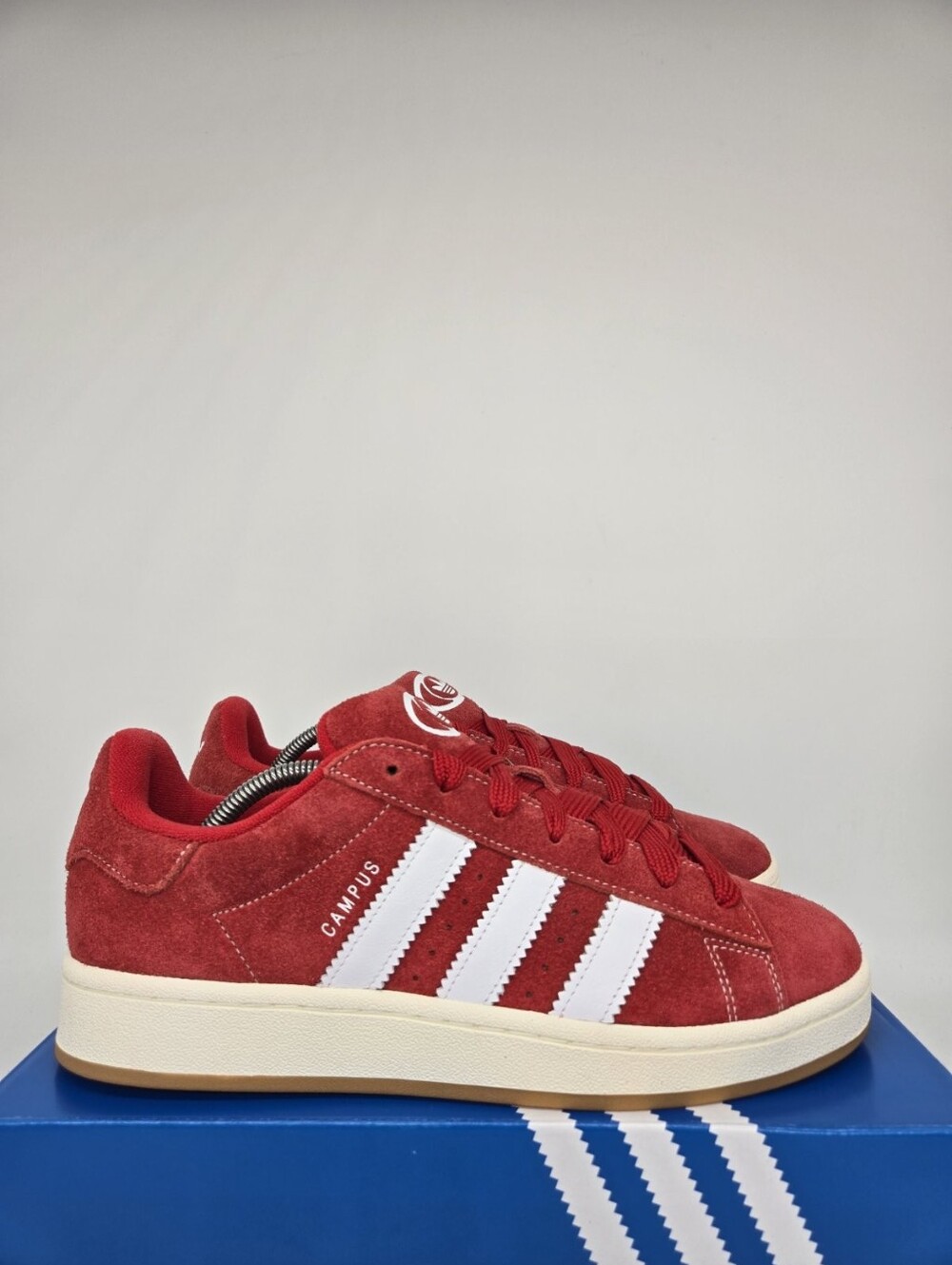 adidas Men's Campus 00s H03474 Better Scarlet Cloud White Shoes Size 9.5 - Picture 3 of 8